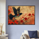 Japan Inspired - A Songbird - Premium Framed Poster - #wall_art_masterpiece#