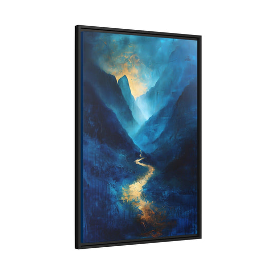 A Rocky Path - Framed Canvas - #wall_art_masterpiece#