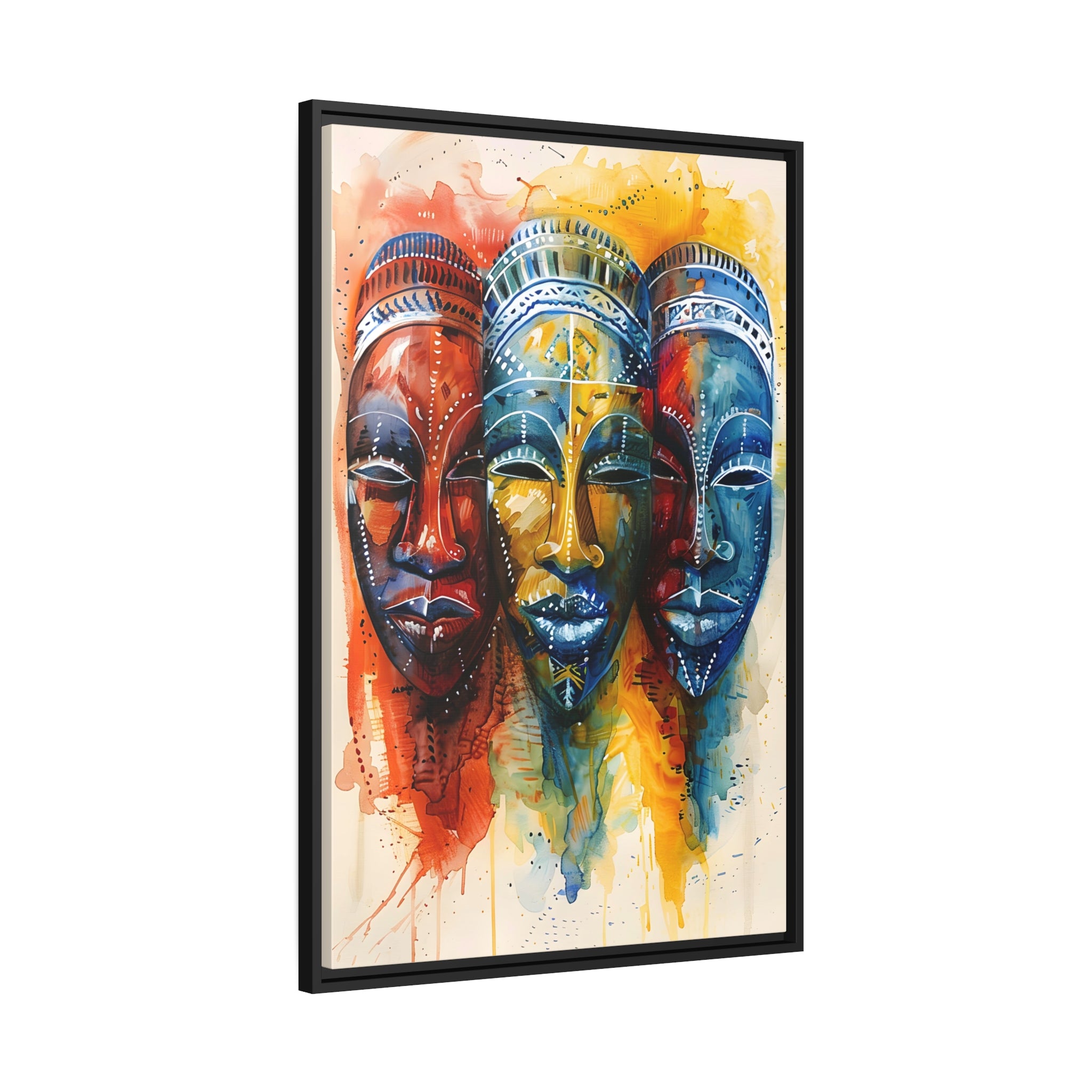 African Essence 3 - Framed Canvas - #wall_art_masterpiece#