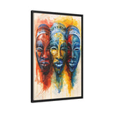 African Essence 3 - Framed Canvas - #wall_art_masterpiece#