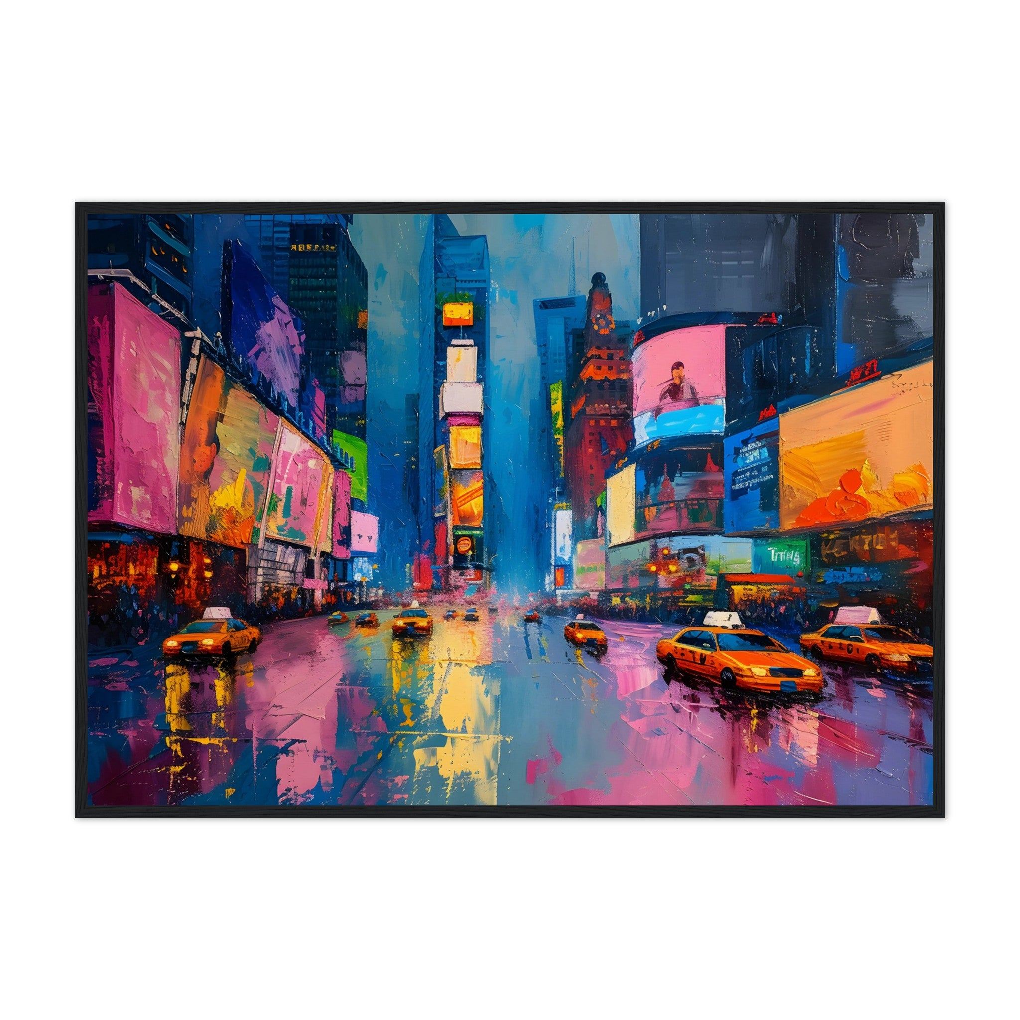 Abstract Art: New York City - Premium Framed Poster - #wall_art_masterpiece#