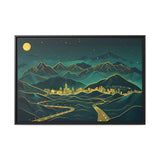 City Scape - Framed Canvas - #wall_art_masterpiece#