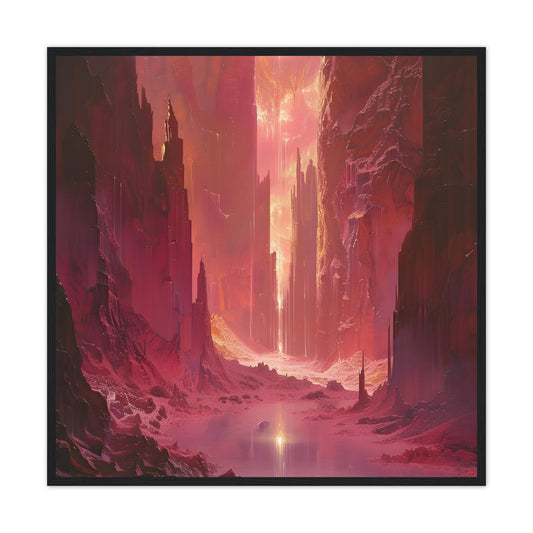 Surreal Art: Ethereal Expeditions 01 - Premium Framed Poster - #wall_art_masterpiece#