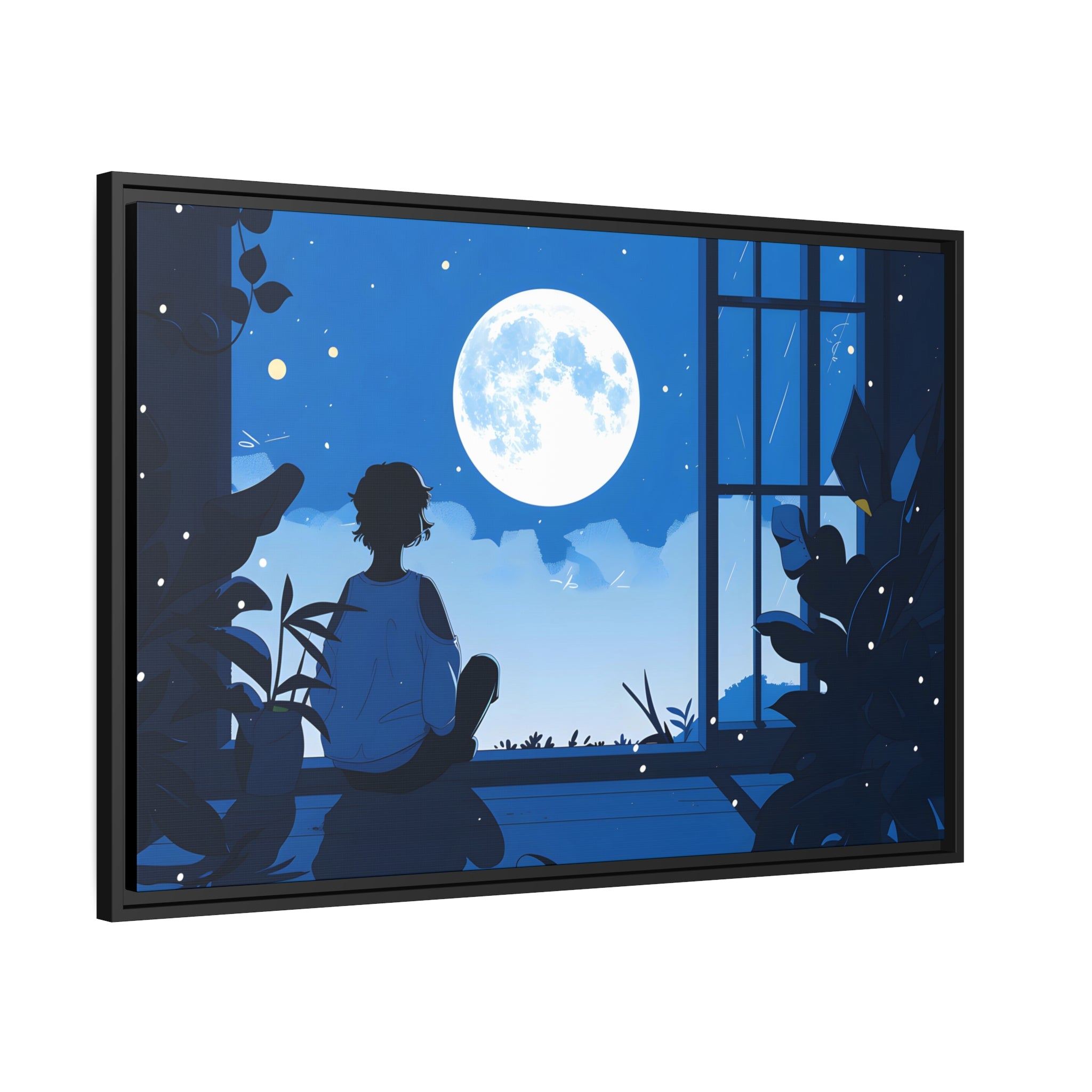 A Dreamy Night - Framed Canvas - #wall_art_masterpiece#