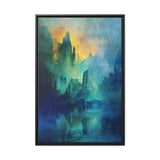 A Rocky Formation - Framed Canvas - #wall_art_masterpiece#