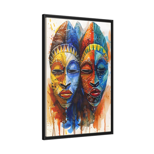 African Essence 2 - Framed Canvas - #wall_art_masterpiece#