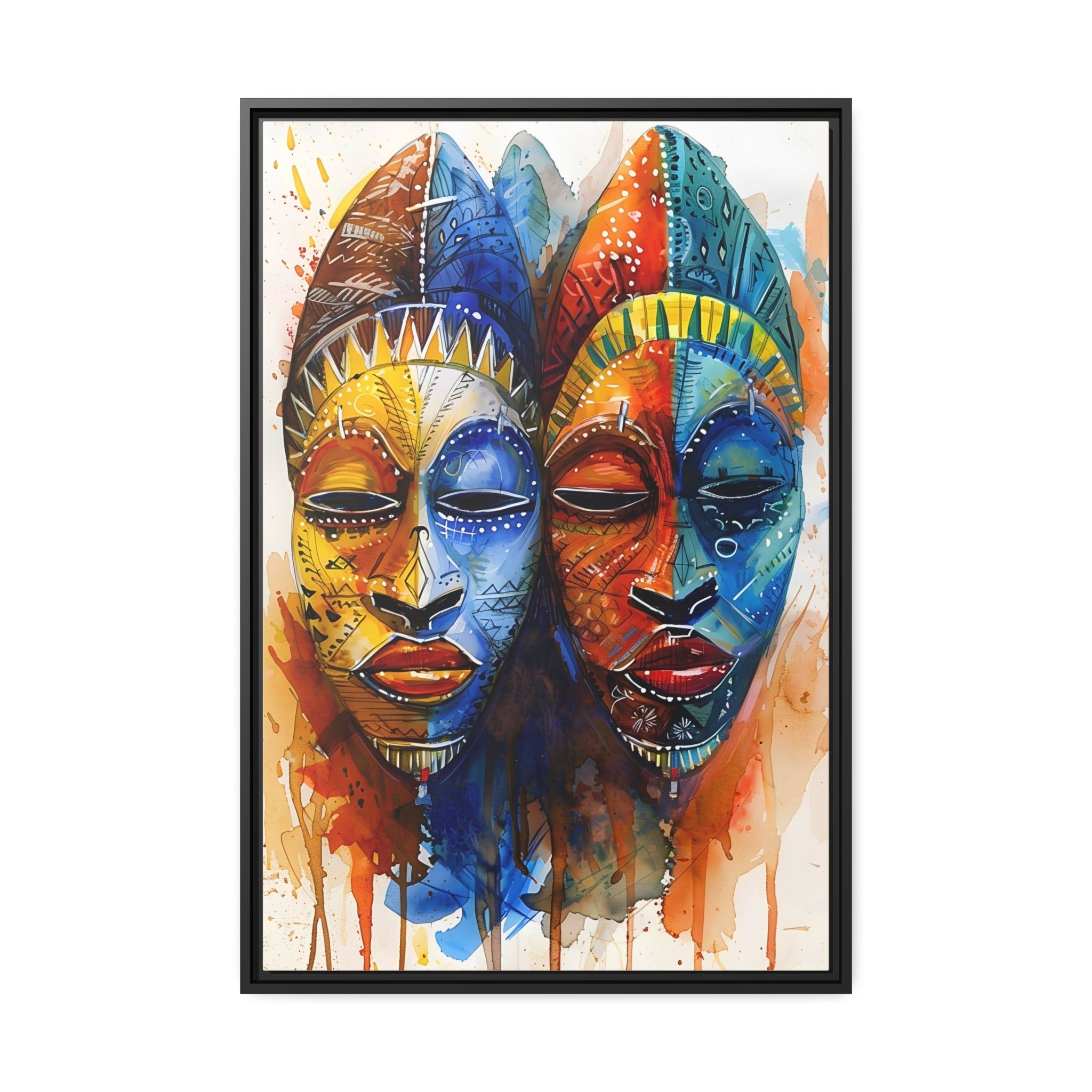 African Essence 2 - Framed Canvas - #wall_art_masterpiece#