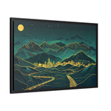 City Scape - Framed Canvas - #wall_art_masterpiece#