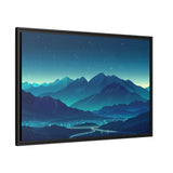 Nightfall Peakscape - Framed Canvas - #wall_art_masterpiece#