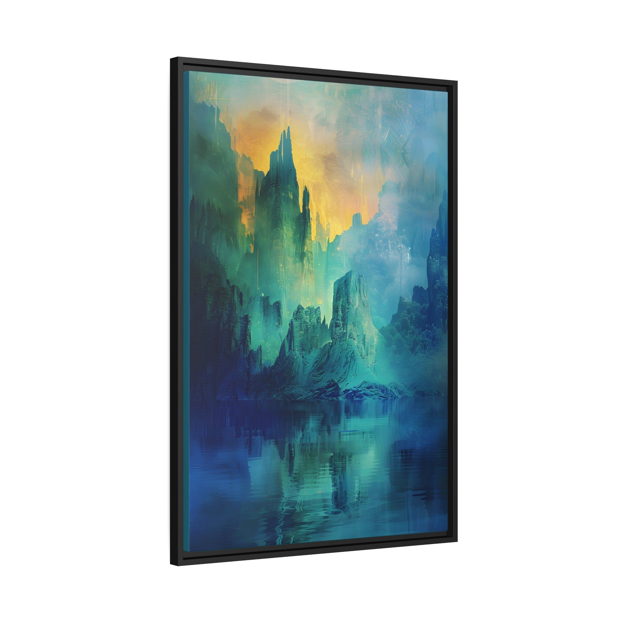 A Rocky Formation - Framed Canvas - #wall_art_masterpiece#