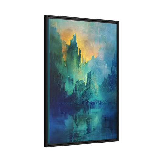 A Rocky Formation - Framed Canvas - #wall_art_masterpiece#