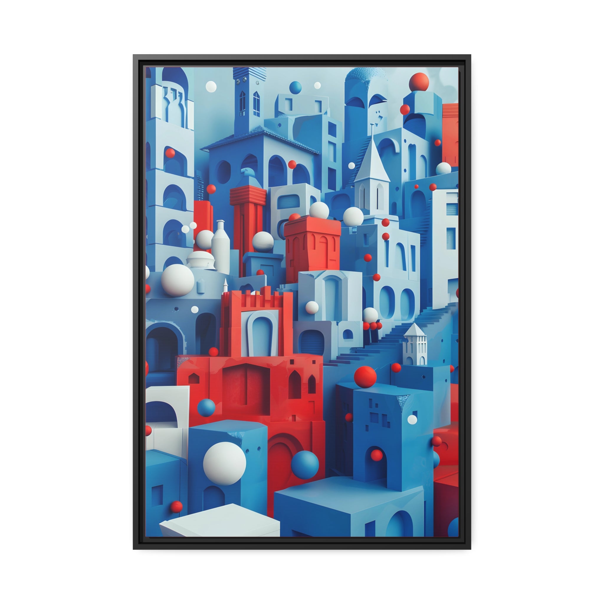 Surreal Architecture 05 - Framed Canvas - #wall_art_masterpiece#