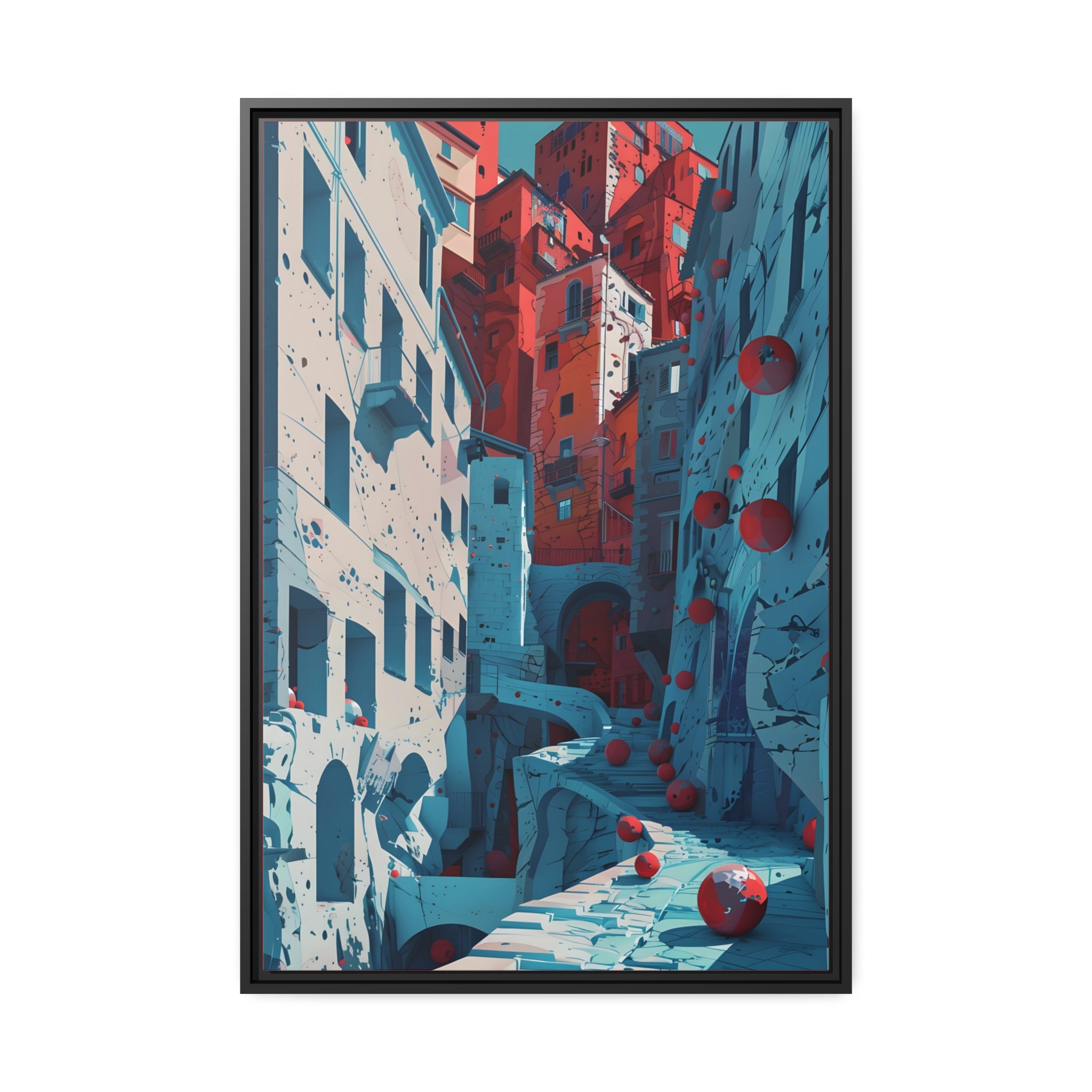 Surreal Architecture 04 - Framed Canvas - #wall_art_masterpiece#