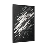 Abstract Art: Brush Stroke 3 - Framed Canvas