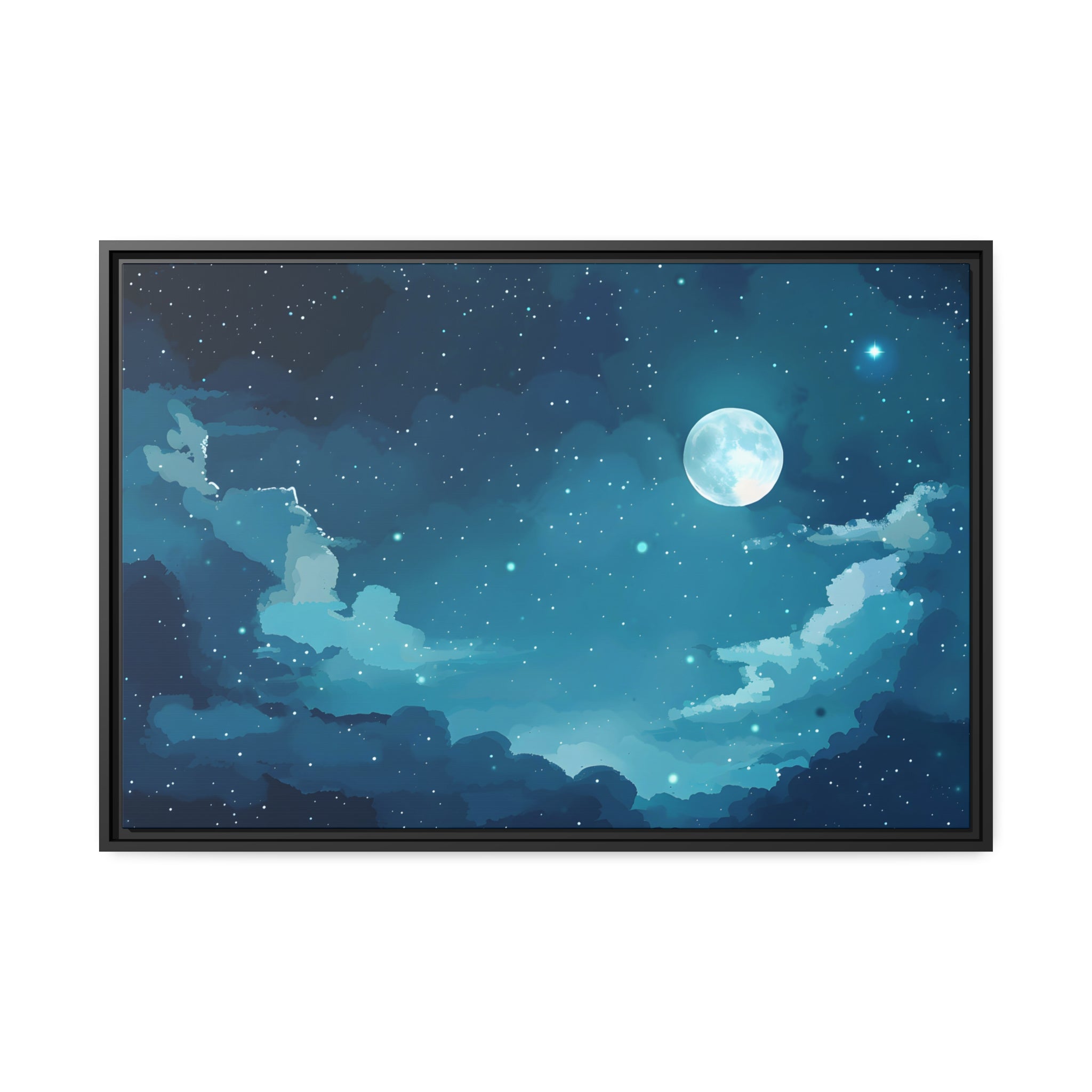 Celestial Glow - Framed Canvas - #wall_art_masterpiece#