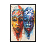 African Essence - Framed Canvas - #wall_art_masterpiece#