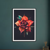 Abstract Rose 1 - Premium Framed Poster - #wall_art_masterpiece#