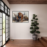 A Majestic Tiger: In Watercolour - Premium Framed Poster - #wall_art_masterpiece#