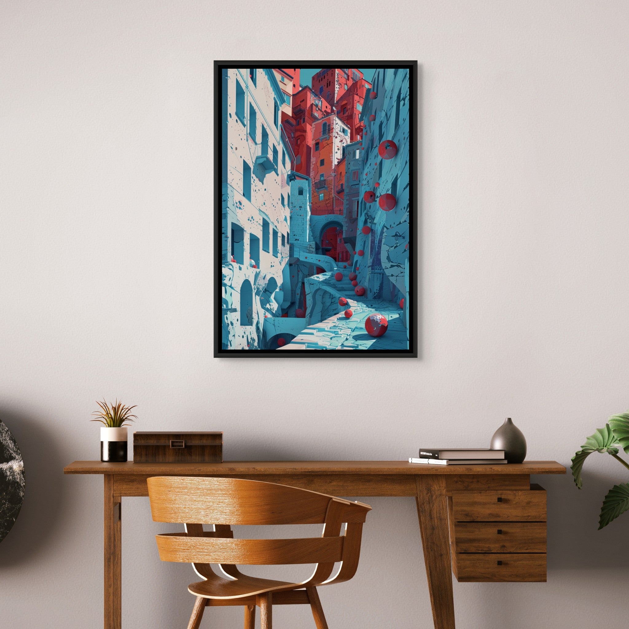 Surreal Architecture 04 - Framed Canvas - #wall_art_masterpiece#