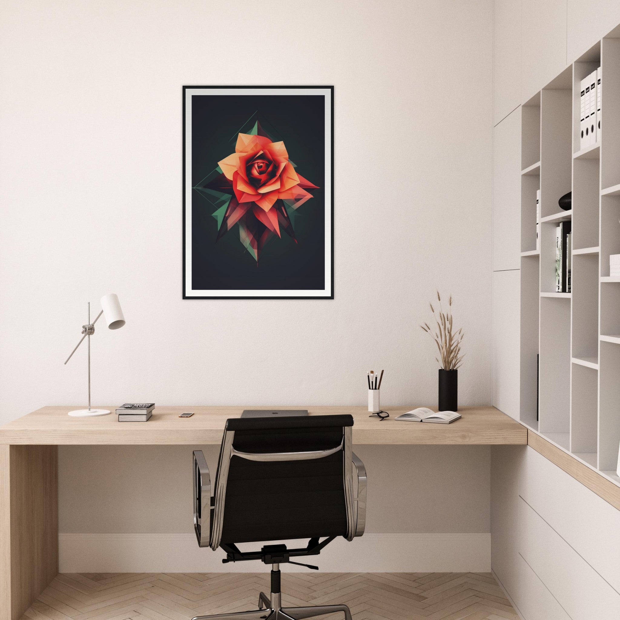 Abstract Rose 3 - Premium Framed Poster - #wall_art_masterpiece#