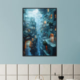 Surreal Art: Underwater City - Premium Framed Poster - #wall_art_masterpiece#