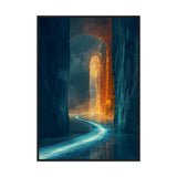 Surreal Art: Pathway to Success - Premium Framed Poster - #wall_art_masterpiece#