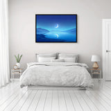 Lunar Nights - Framed Canvas - #wall_art_masterpiece#