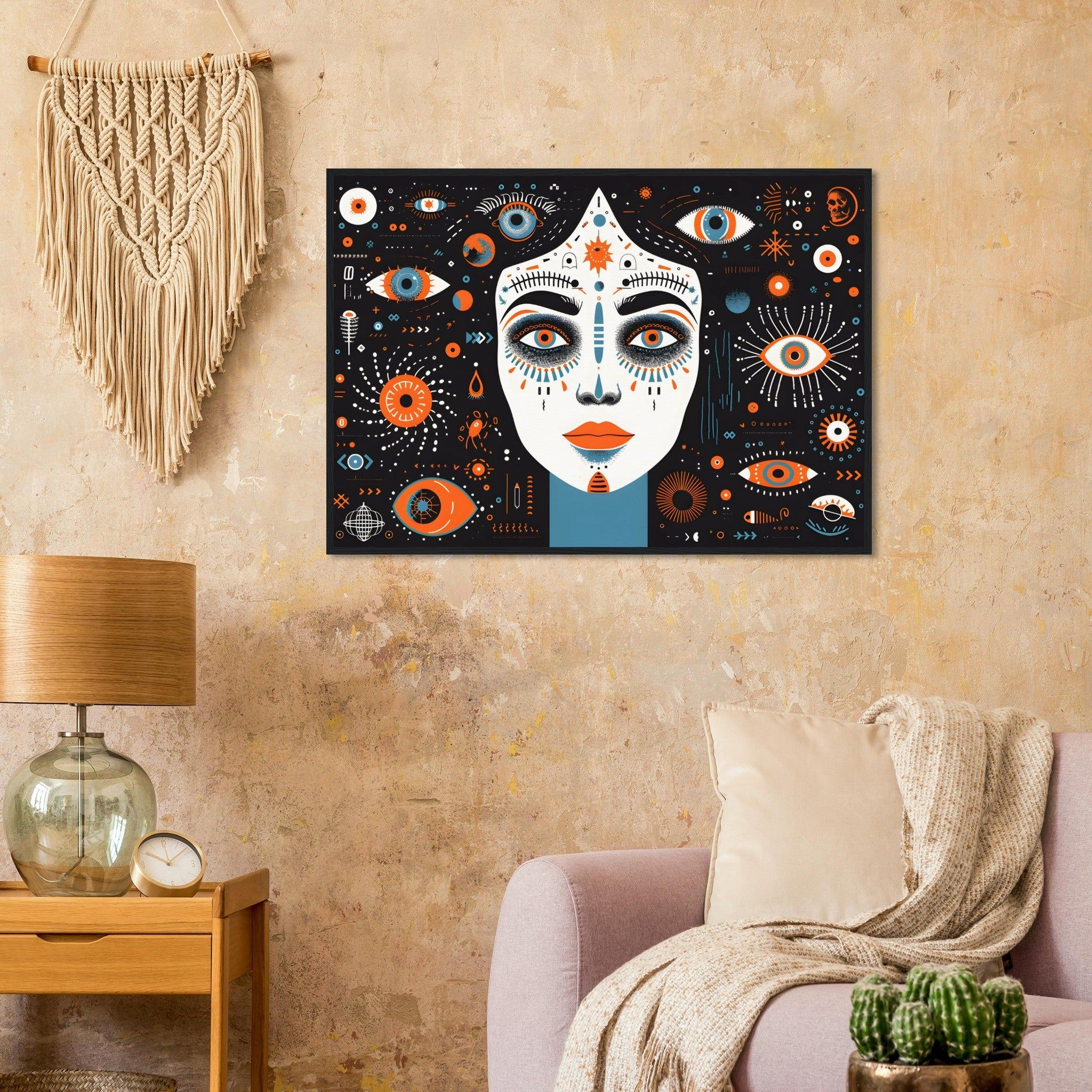 Abstract Art: Eyes Are Windows to The Soul - Premium Framed Poster - #wall_art_masterpiece#