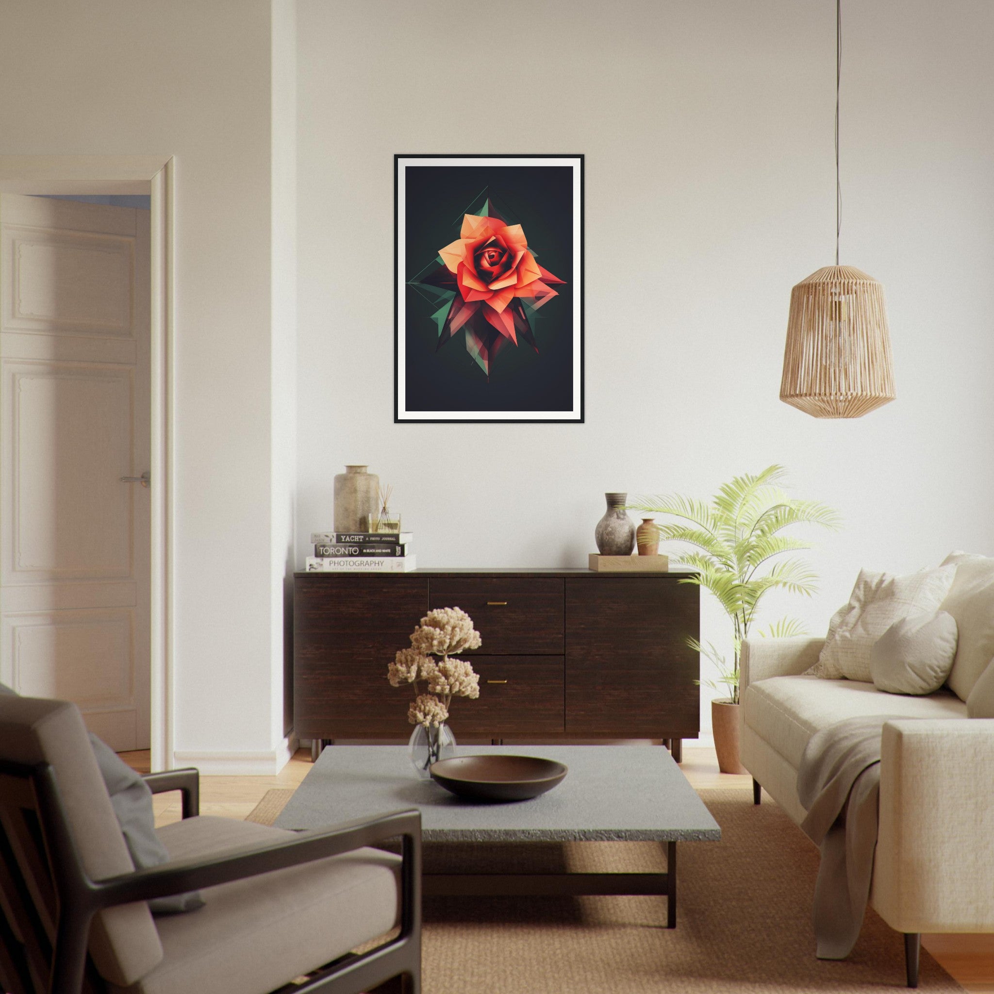 Abstract Rose 3 - Premium Framed Poster - #wall_art_masterpiece#