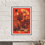 Retro Abstract 2 - Premium Framed Poster - #wall_art_masterpiece#