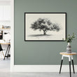 Tree Silhouette - Framed Canvas - #wall_art_masterpiece#