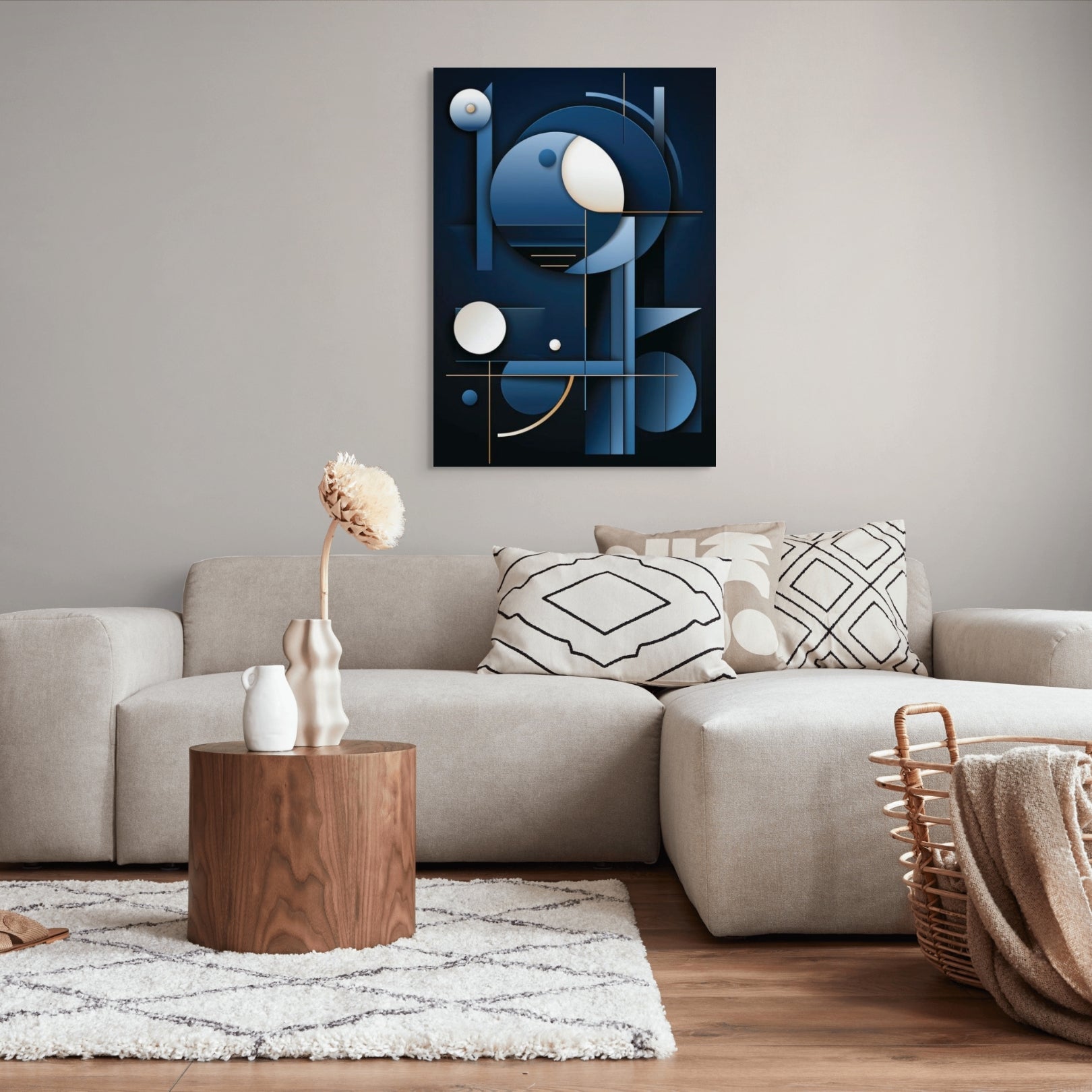 Abstract Geormetry 3 - Framed Canvas