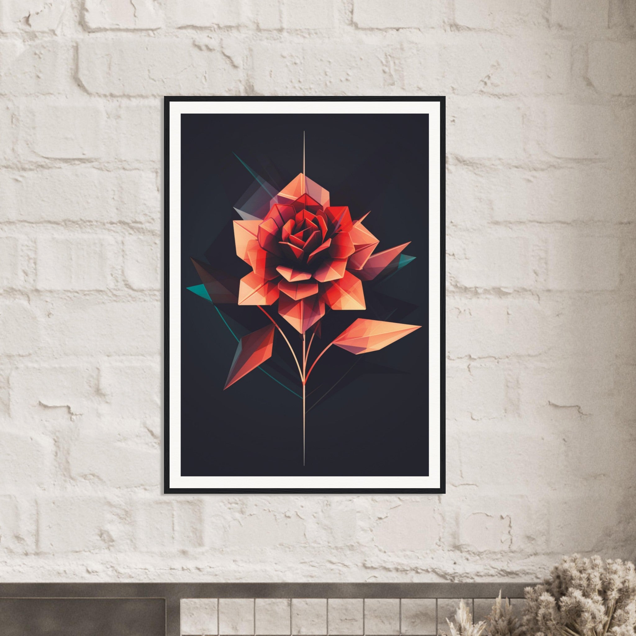 Abstract Rose 2 - Premium Framed Poster - #wall_art_masterpiece#