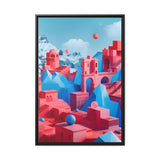 Surreal Architecture 06 - Framed Canvas - #wall_art_masterpiece#