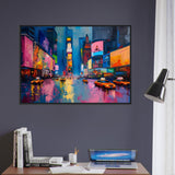 Abstract Art: New York City - Premium Framed Poster - #wall_art_masterpiece#