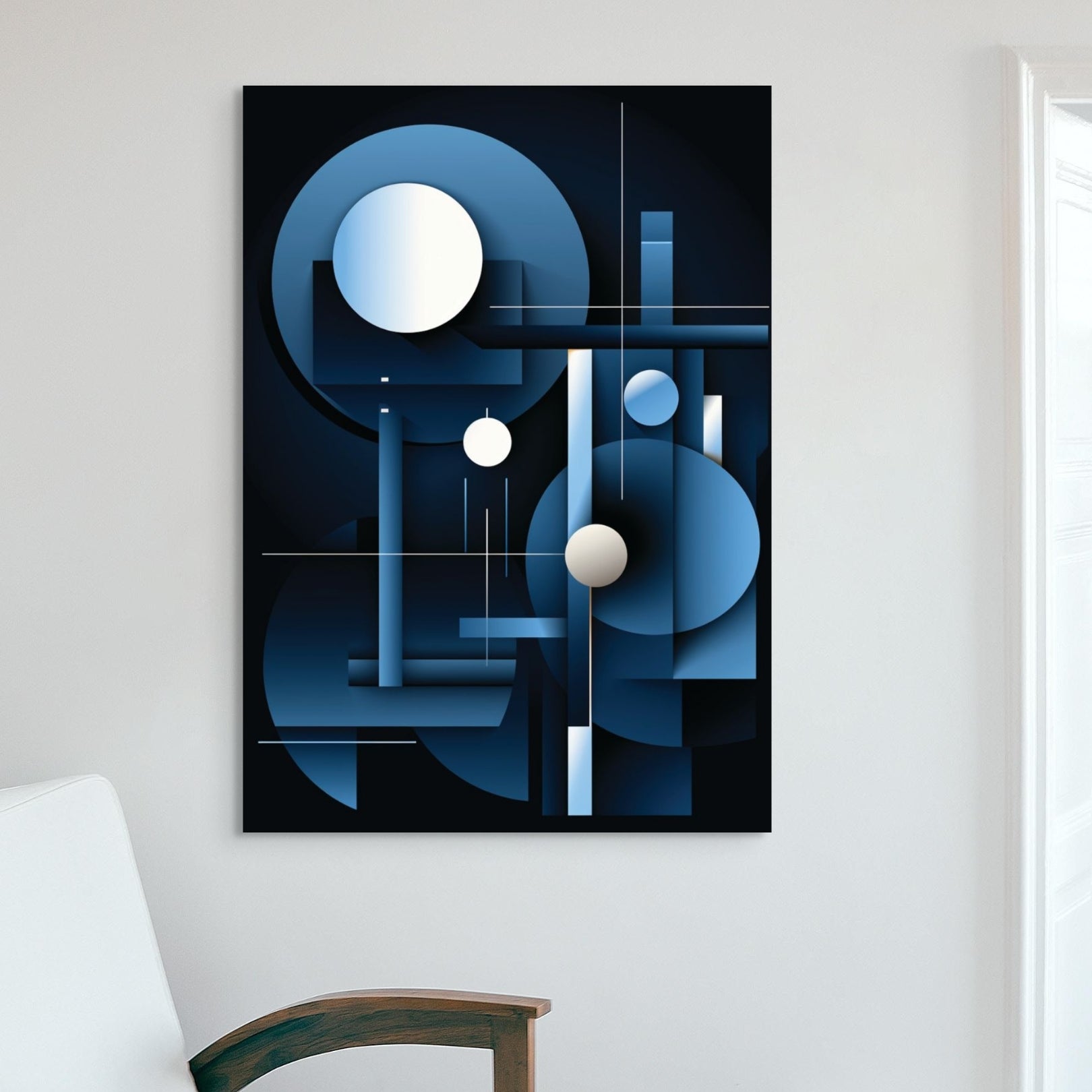 Abstract Geormetry 1 - Framed Canvas