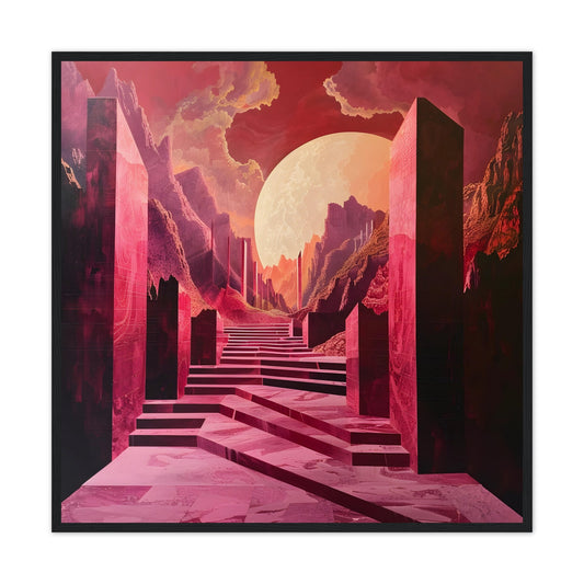 Surreal Art: Ethereal Expeditions 02 - Premium Framed Poster - #wall_art_masterpiece#