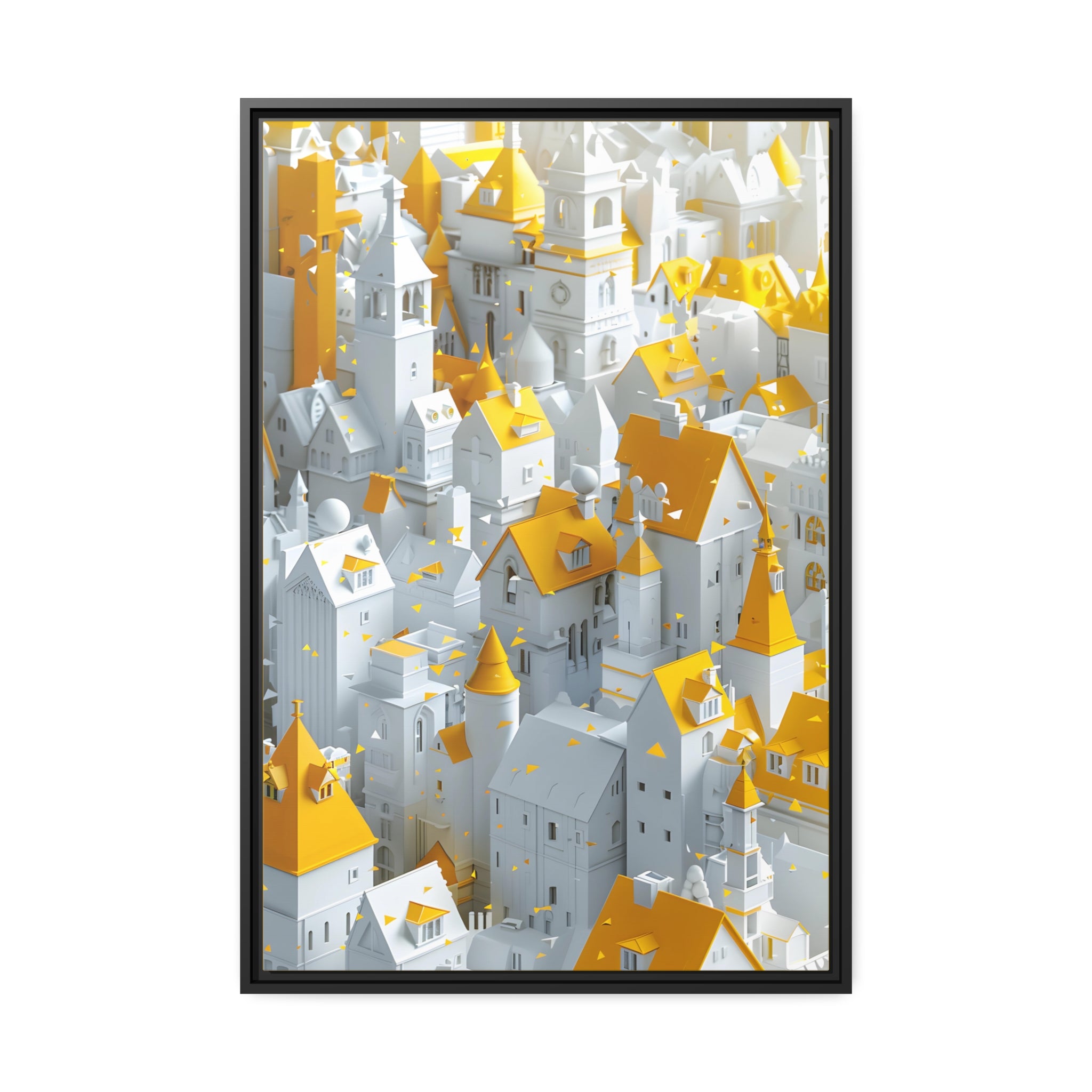 Surreal Architecture 02 - Framed Canvas - #wall_art_masterpiece#