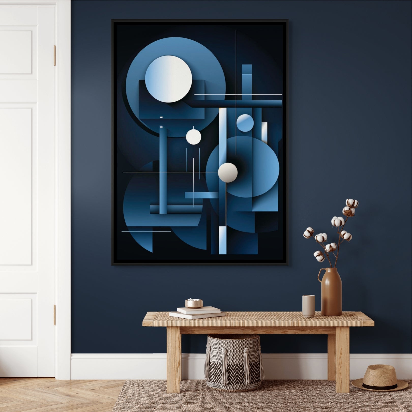 Abstract Geormetry 1 - Framed Canvas