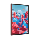 Surreal Architecture 06 - Framed Canvas - #wall_art_masterpiece#