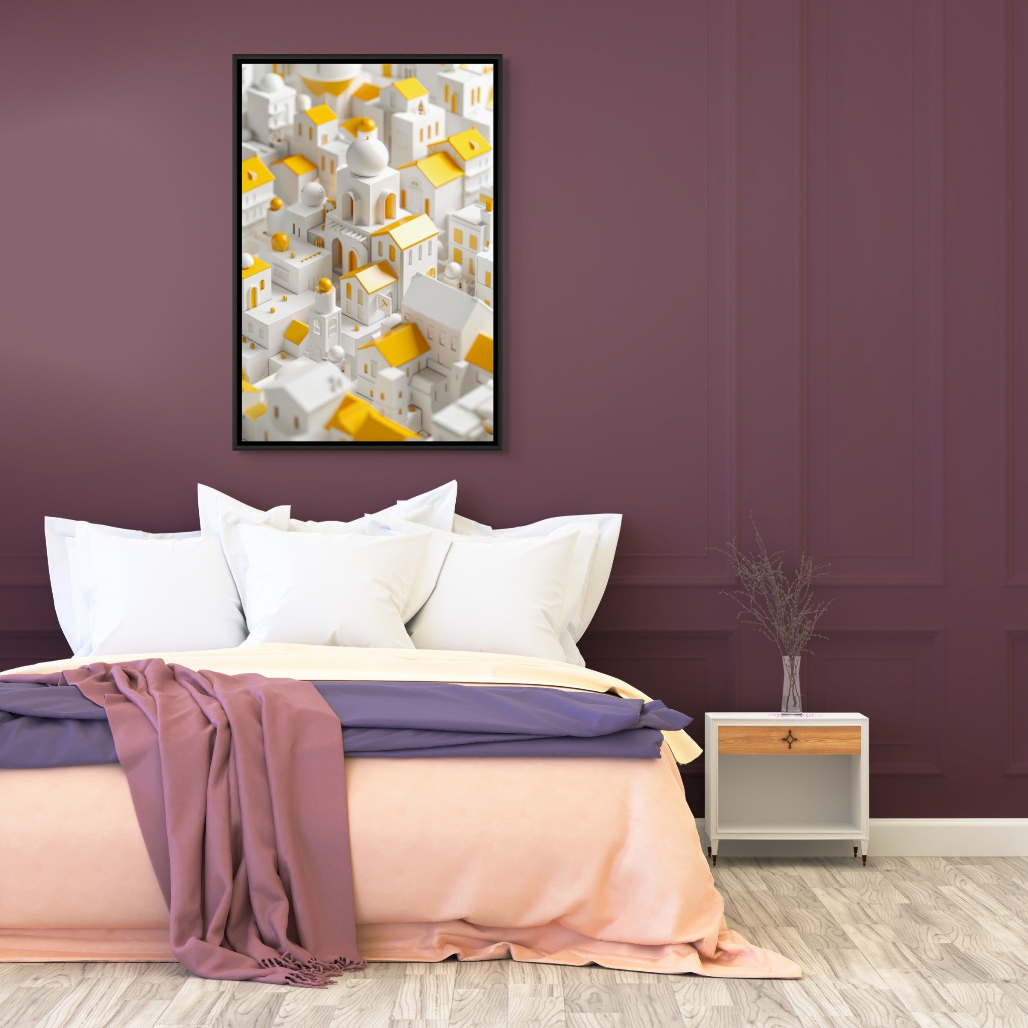 Surreal Architecture 03 - Framed Canvas - #wall_art_masterpiece#