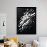 Abstract Art: Brush Stroke 3 - Framed Canvas