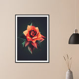 Abstract Rose 3 - Premium Framed Poster - #wall_art_masterpiece#