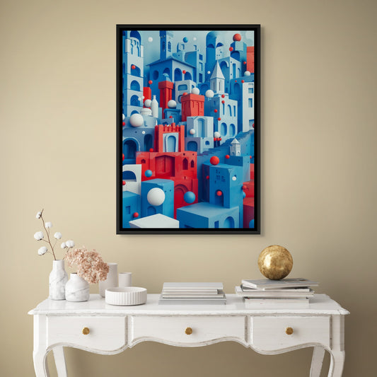 Surreal Architecture 05 - Framed Canvas - #wall_art_masterpiece#