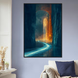 Surreal Art: Pathway to Success - Premium Framed Poster - #wall_art_masterpiece#