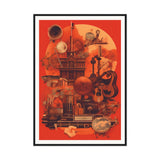 Retro Abstract 2 - Premium Framed Poster - #wall_art_masterpiece#