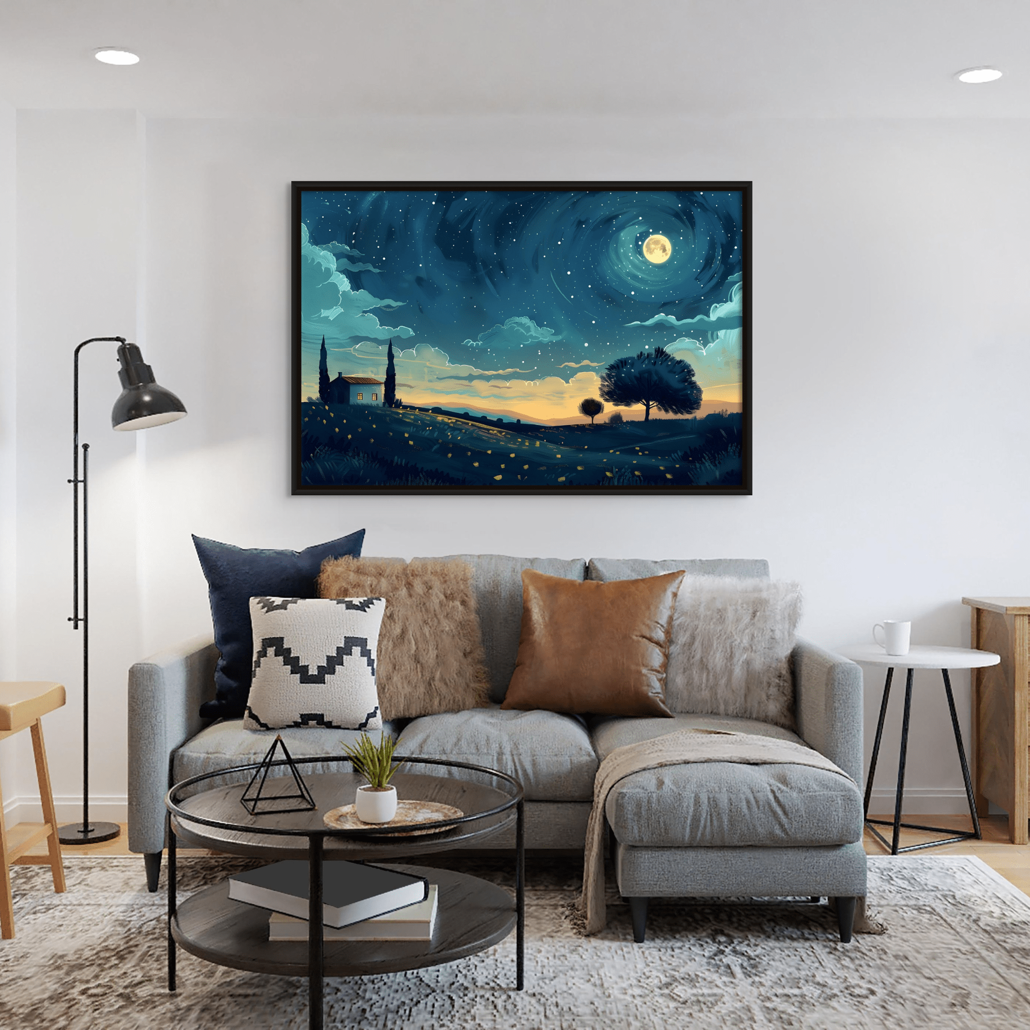 A Quite Place - Framed Canvas - #wall_art_masterpiece#