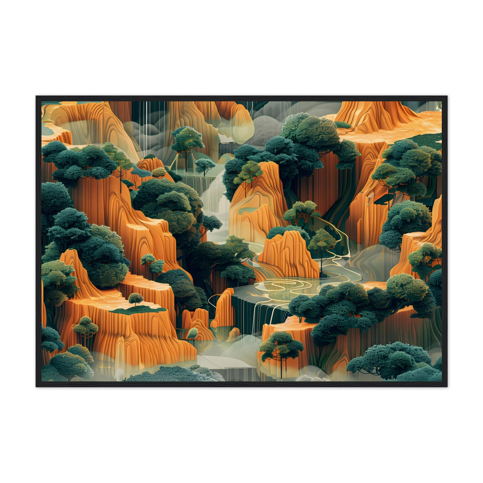 The Lay of The Land - Premium Framed Poster - #wall_art_masterpiece#