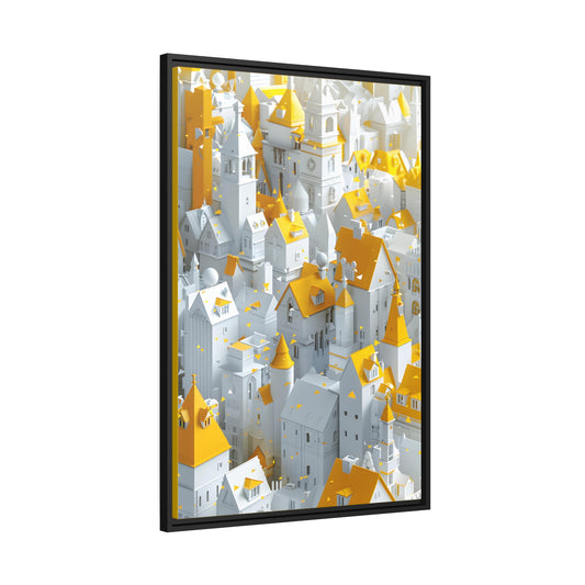 Surreal Architecture 02 - Framed Canvas - #wall_art_masterpiece#