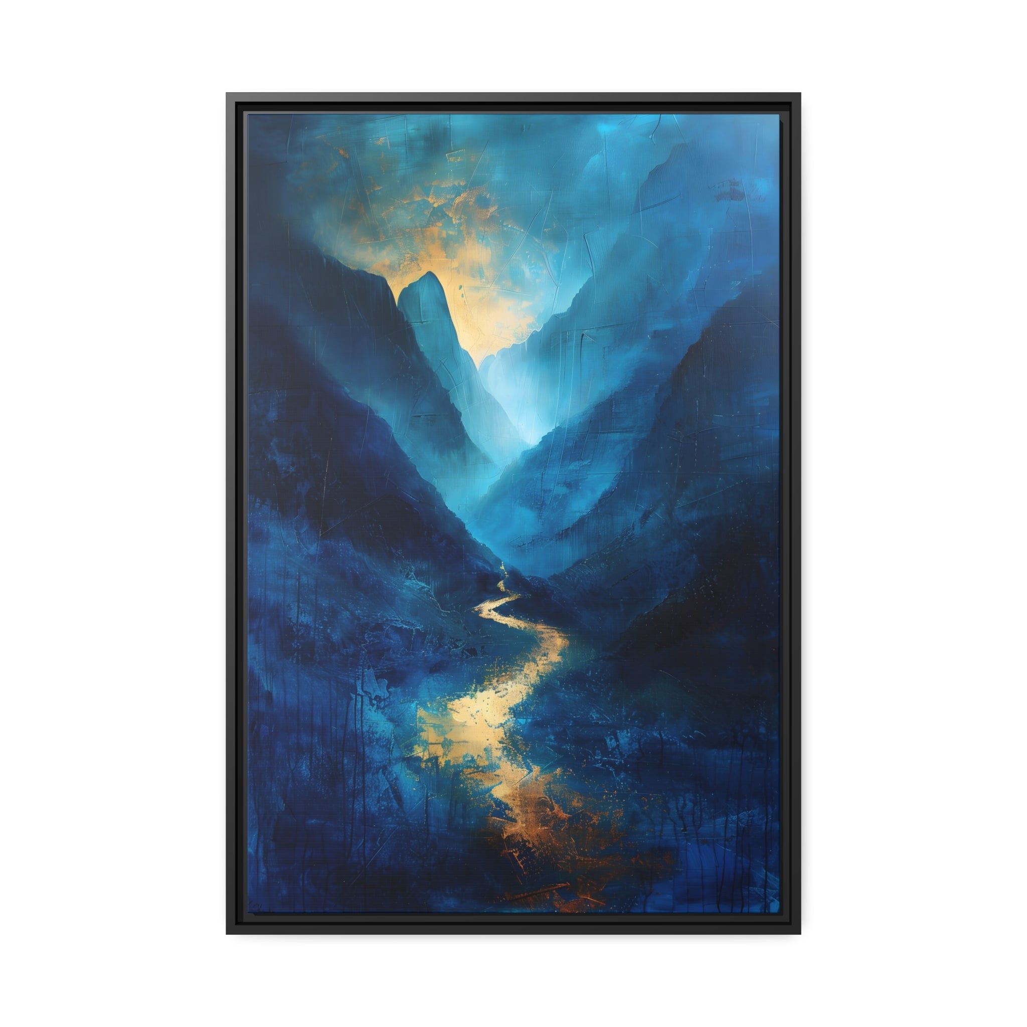 A Rocky Path - Framed Canvas - #wall_art_masterpiece#